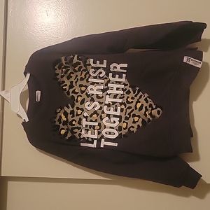 Zara flocked animal print sweater
